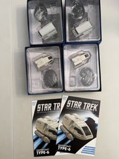 x4 Eaglemoss Star Trek Starships SHUTTLECRAFT x2 Galileo (x2 Goddard w/ Mags) picture