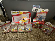 Pokémon 7-Pack Boxed Battle Figure Mixed Lot - Pikachu Gengar Piplup picture
