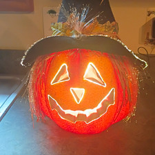  pumpkin fiber optic large 12 in across 17 in tall picture