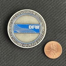 Dallas Fort Worth International Airport Police Fire Spec Service Challenge Coin picture