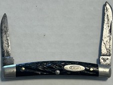  VINTAGE 6269 CASE  XX BLACK 2 BLADE CONGRESS KNIFE 1940 - 1964   picture