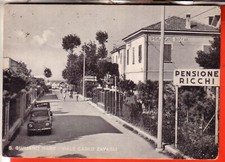 POSTCARD SAN GIULIANO SEA TRAVELLED 1956 VIALE ZAVAGLI PENSION RICH GIFT picture