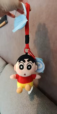 Crayon Shin-chan plush keychain - with backpack - back view tag - New picture