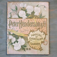Antique 1896 Peter Henderson Seed Catalog, Manual of Everything for the Garden picture