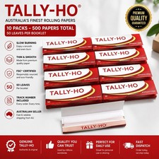 10x Tally-Ho Rolling Papers 50 Leaves Each | 500 Papers Total | Fast AU Post picture