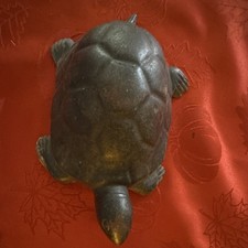 Antique cast Iron Turtle Figurine Collectible picture