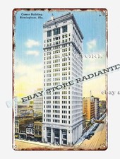 tin sign 1930s-40s Comer Building Birmingham Alabama unique decor picture