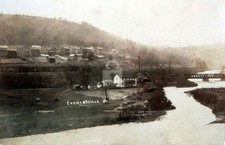 Curwensville PA Birds-Eye View Clearfield County RPPC Photo Postcard COPY picture