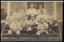 1907 OSC RPPC Vintage Baseball Team Petersburg Illinois Postcard picture