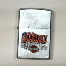 Vintage Harley Davidson Motorcycle Zippo Lighter 4B picture