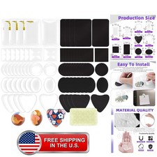 36Pcs 5 Shapes Fridge Magnets Craft Assortment Kit, Including Ceramic Ferrite... picture