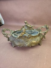 antique French Art Nouveau / Neo-Rococo brass jardinière,putti figures 1880–1920 picture
