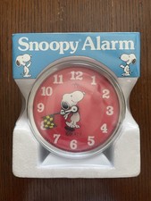Vintage Rare Snoopy Racing Alarm Clock New In Box picture
