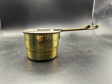 Vintage Brass Hand Warmer Bed Warmer Silent Butler Swivel Lid Patina picture