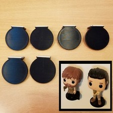 6 Pack Black Small no Nail Adhesive Wall Display shelf for figurine Funko Pops picture