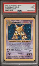 Pokemon 1999 Alakazam Holo Shadowless 1/102 PSA 9 WotC EN Ken Sugimori picture