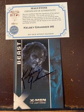 2006 X-Men The Last Stand Kelsey Grammar as Beast Hank McCoy Autograph Mint picture