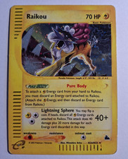 Raikou H26/H32 Skyridge Holo Rare 70 HP English Pokemon TCG Mitsuhiro Arita H26/ picture