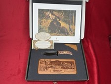 Vintage Browning Hunting Heritage Moose Knife 1/3000 Limited Ed Original Box picture