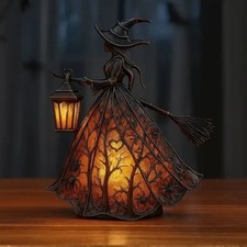 Halloween Witch Lights Halloween Witch Lights Gothic Witch Home Decoration Ornam picture