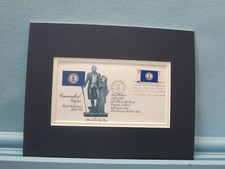 George Washington & First Day Cover of Virginia Statehood stamp picture
