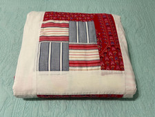 Vintage Handmade Bloc Patchwork Quilt Floral Backing 83