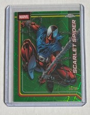 2026 Scarlet Spider Topps Chrome Marvel Hulk Green Geo Refractor /99 picture