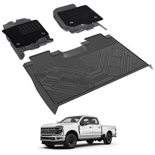 3W Floor Mats & Front Carpet Fit for Ford F150/F-150 Lighting SuperCrew Cab 2... picture