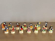 Lot Of 14 Vintage Lenox Disney Mickey Movie Star Porcelain Thimble Collection picture