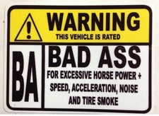 BAD ASS RAT FINK RAT ROD HOT ROD BIKER MOTORCYCLES TOOLS GUNS STICKER 4in. picture