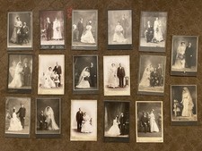 17 Antique Wedding Cabinet Card Photos Milwaukee Wisconsin Studios Vintage picture