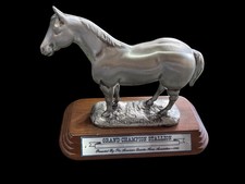 1984 Grand Champion Stallion Trophy American Quarter Horse Beaumont TX Statue D picture