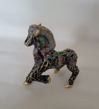 BEAUTIFUL VINTAGE CLOISSONE HORSE FIGURINE 2