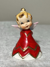 Vintage 1956 Geo Z Lefton HH 80112 Naughty Angel Sister Bell Slingshot Christmas picture