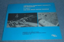 1988 AiResearch Allied Signal NASA Space Station Program Support Resources Book picture