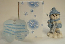 Encore Group Snow Buddies 1999 Christmas Ornament #94212 'Sleddin' NIB picture