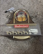 Vintage 1960s Rare Budweiser Clysdale Champion Team Lighted Sign - TESTED picture