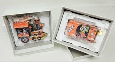 Denver Broncos Danbury Mint 2005 Locomotive Ornament Train 2010 Car Ornament VGC picture