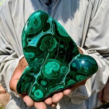 2.4LB TOP Natural Malachite crystal quartz Mineral specimen Reiki gem picture