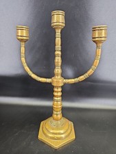 Rare Antique 18th c Dutch Solid Brass Candelabra Candlestick Dutch picture