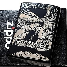 Zippo Kouta Hirano Andersen Cross Hellsing Matte Black Regular Lighter picture