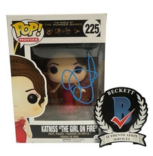 Jennifer Lawrence Signed Autograph The Hunger Games Funko Pop 225 Beckett  BAS picture
