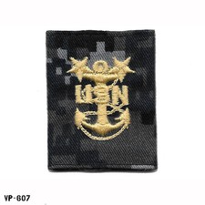 USN BDG NWU Blue Digital Master Chief Petty Officer MCPO E-9 Parka Tab Vanguard picture