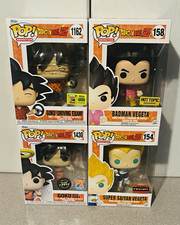 Funko Pop Dragon Ball Z Goku & Vegeta 4-Figure Lot SDCC Exclusive CHASE Goku picture
