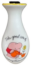 Vintage 1982 Ziggy Porcelain Bud Vase —