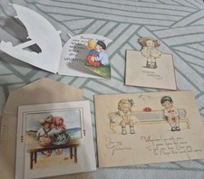 VINTAGE VALENTINES CARD MIXED LOT 1920'S picture
