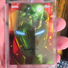 Topps 2025 Marvel Studios Chrome Reflections Insert R-5 Iron Man Doctor Doom picture
