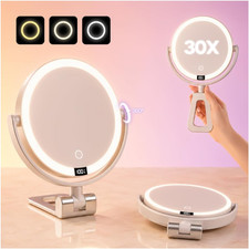 1X/30X Makeup Mirror with Lights, Rechargeable Magnifying Mirror picture