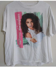 Retro Gloria Estefan Singer Gift For Fan White T- Shirt Full Size S-5XL picture