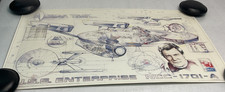 Star Trek U.S.S. Enterprise NCC-1701-A Cutaway Poster AMT Ertl C Bruce Morse A30 picture